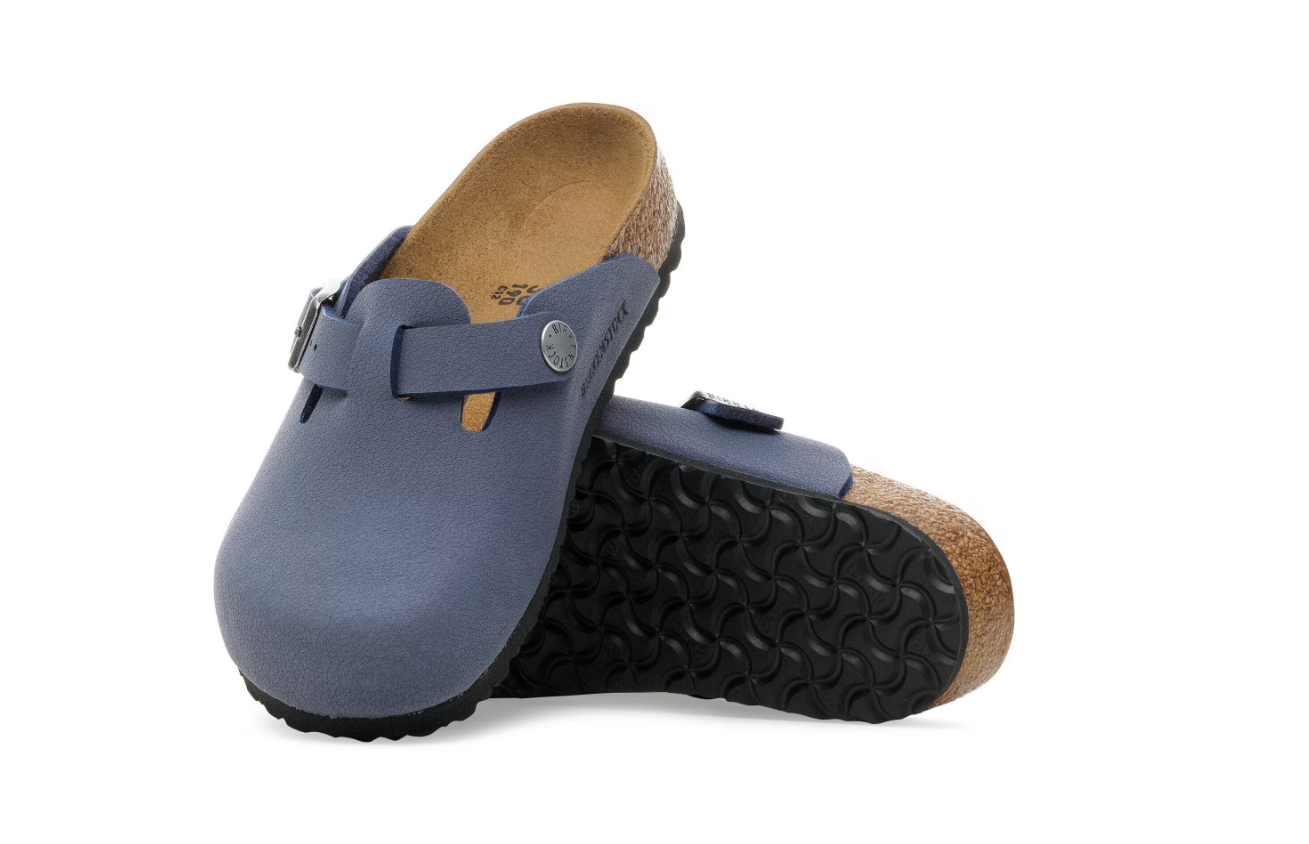 Birkenstock Boston Kids Birko-Flor Nubuck Navy