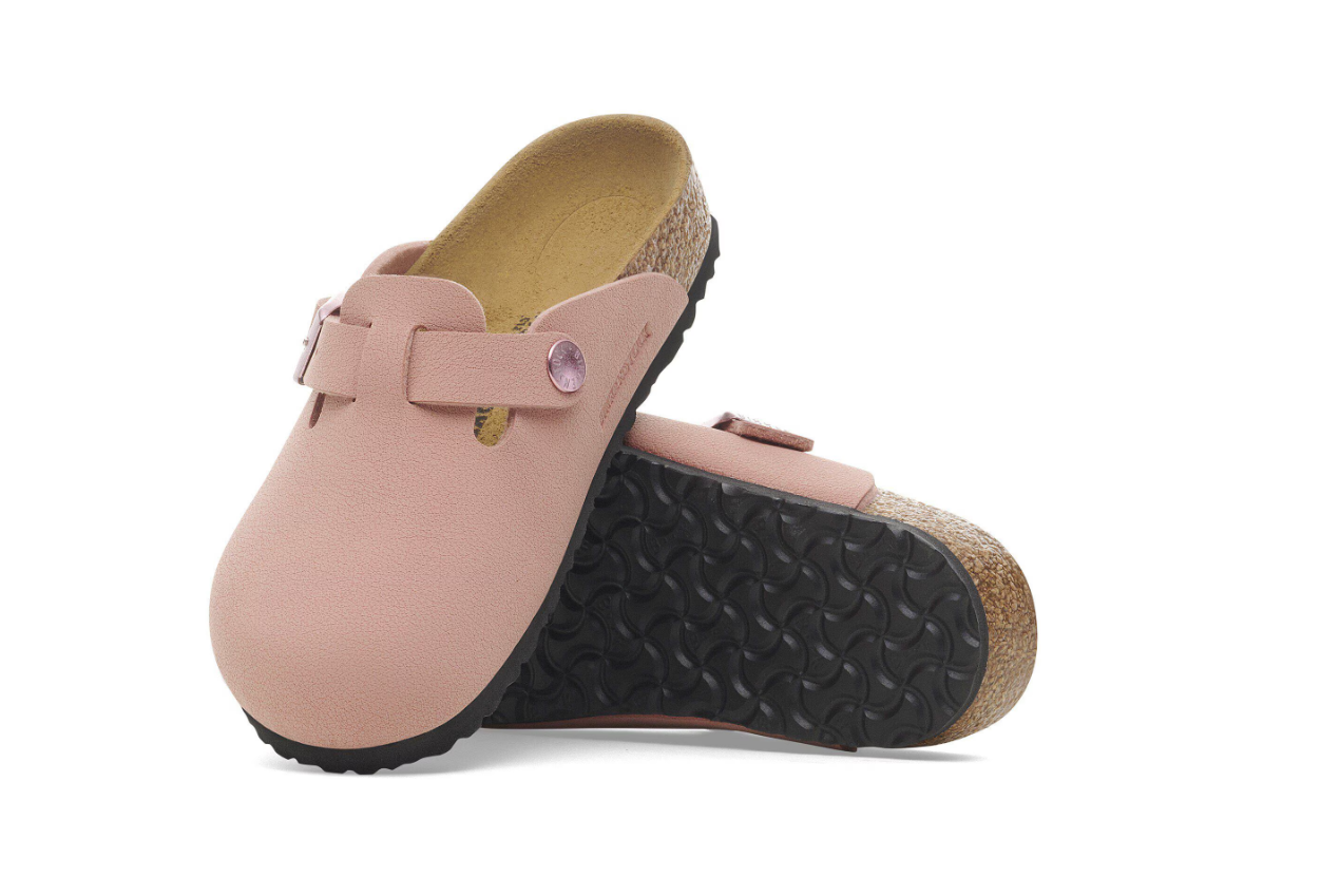 Birkenstock Boston Kids Birko-Flor Nubuck Pink Clay