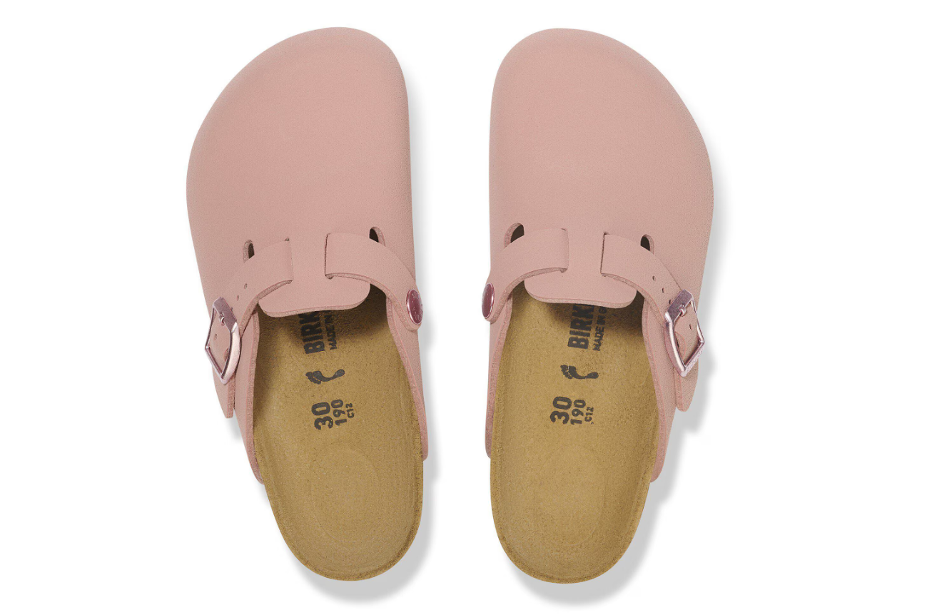 Birkenstock Boston Kids Birko-Flor Nubuck Pink Clay