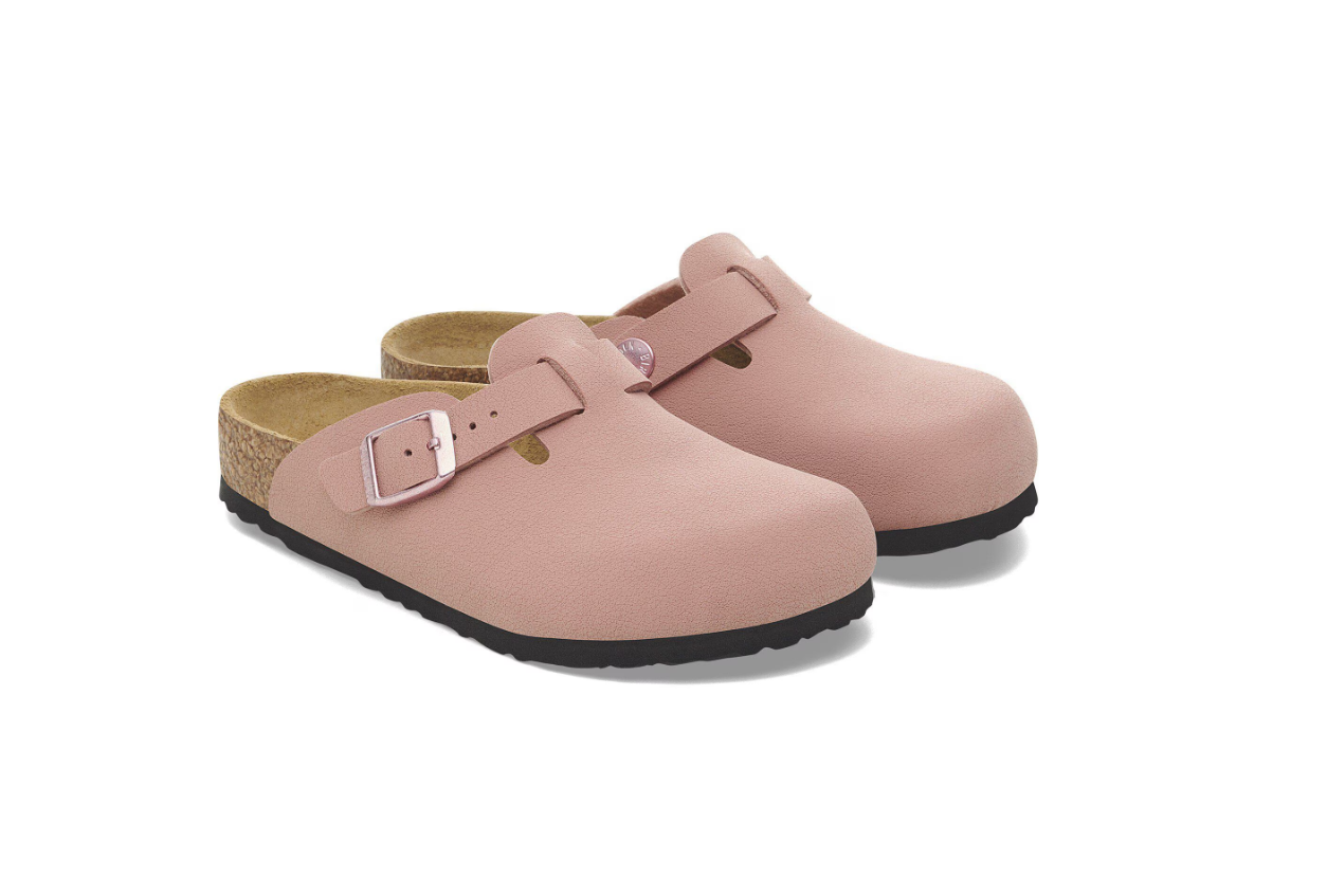 Birkenstock Boston Kids Birko-Flor Nubuck Pink Clay