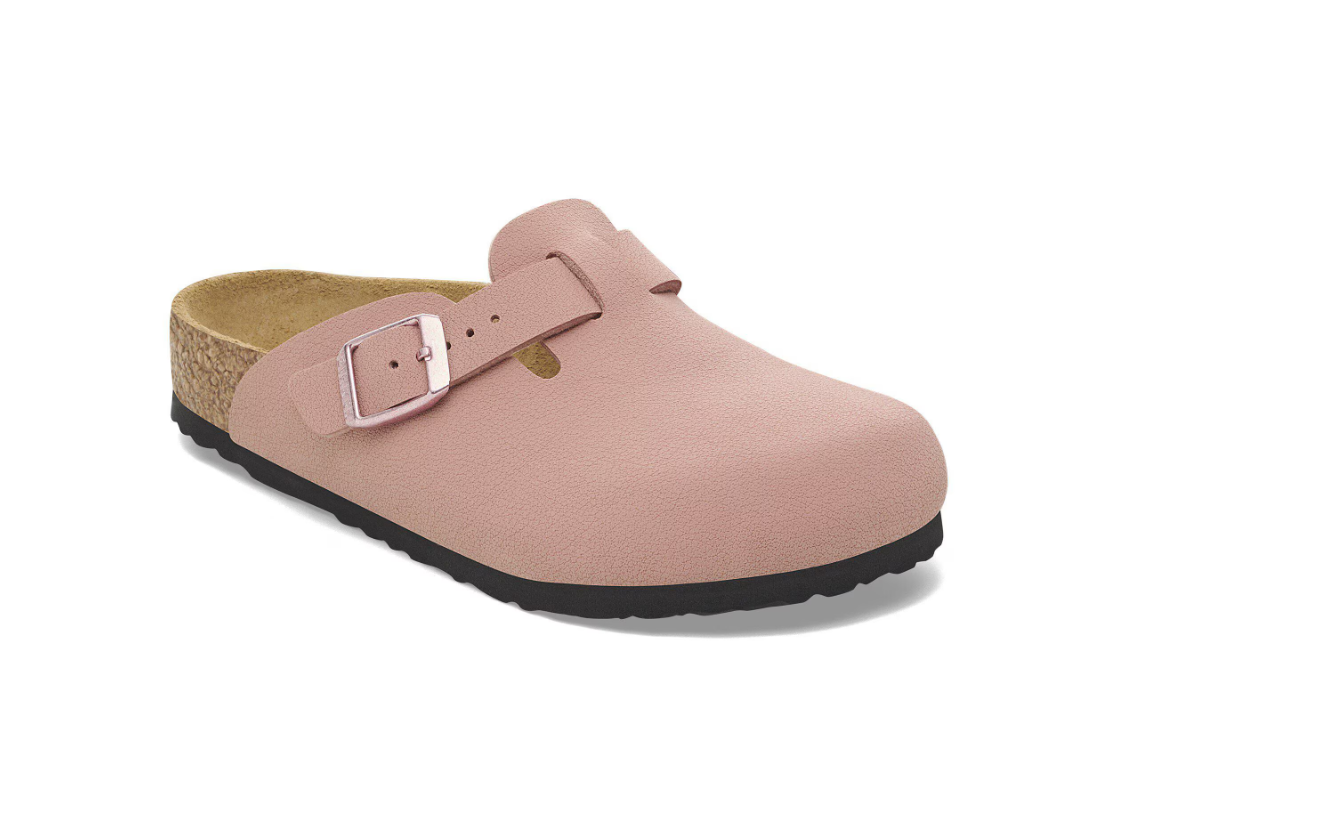 Birkenstock Boston Kids Birko-Flor Nubuck Pink Clay