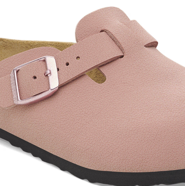 Birkenstock Boston Kids Birko-Flor Nubuck Pink Clay
