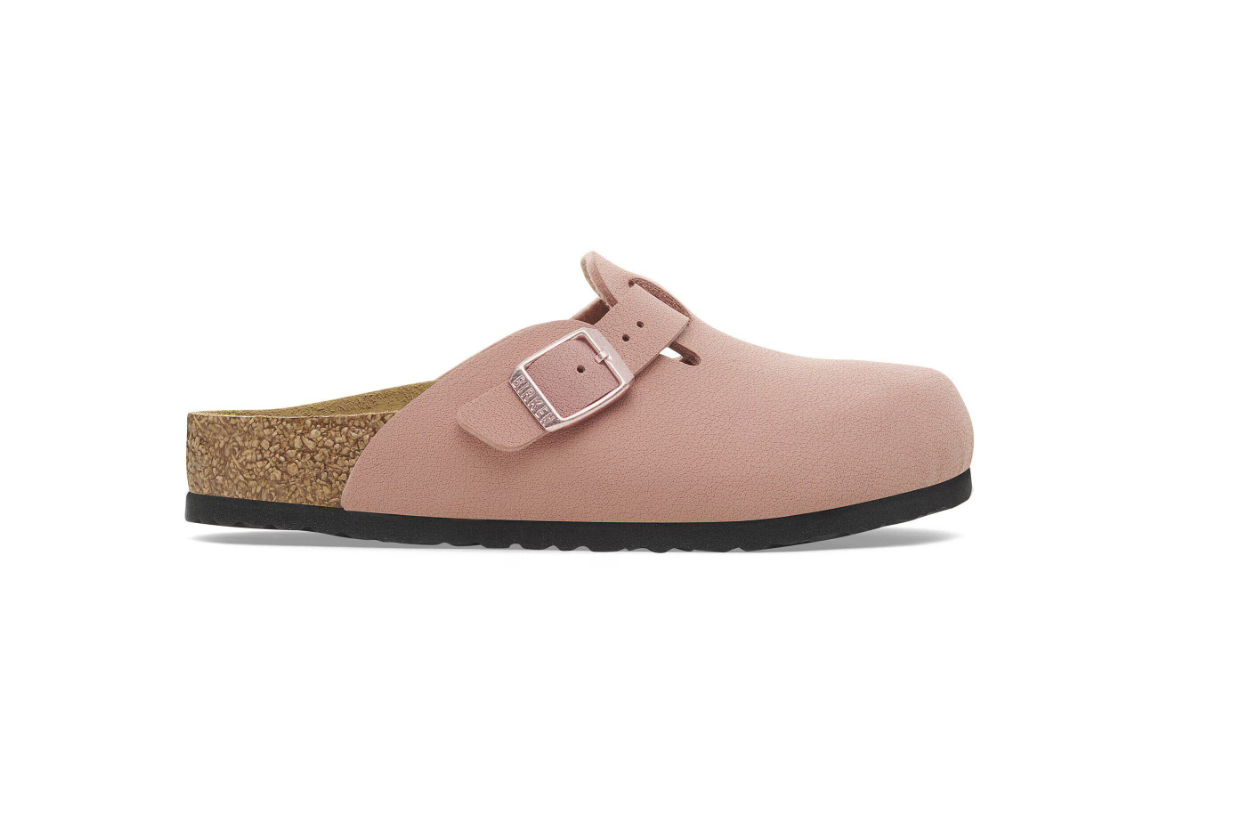 Birkenstock Boston Kids Birko-Flor Nubuck Pink Clay