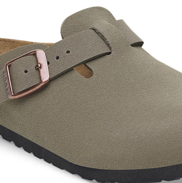 Birkenstock Boston Kids Birko-Flor Nubuck Stone