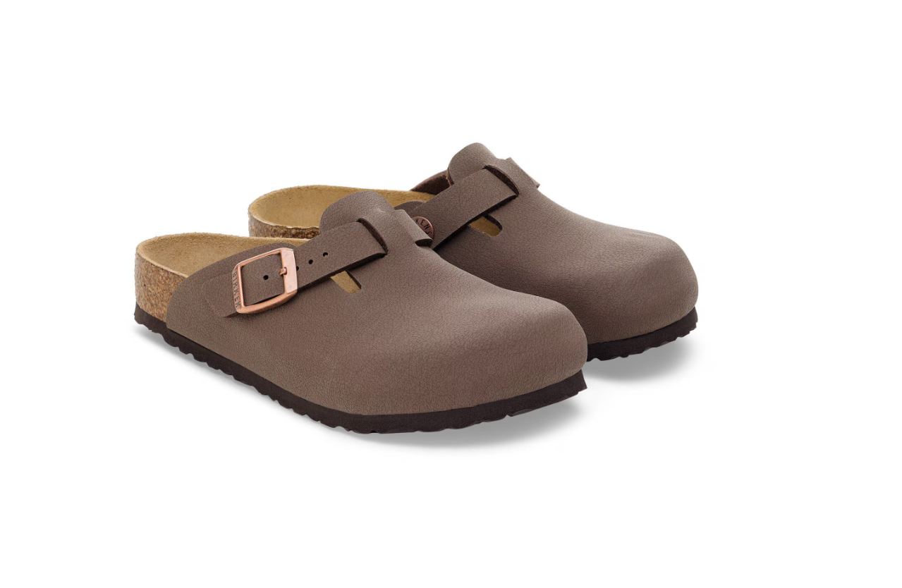 Birkenstock Boston Kids Birko-Flor Nubuck Mocha