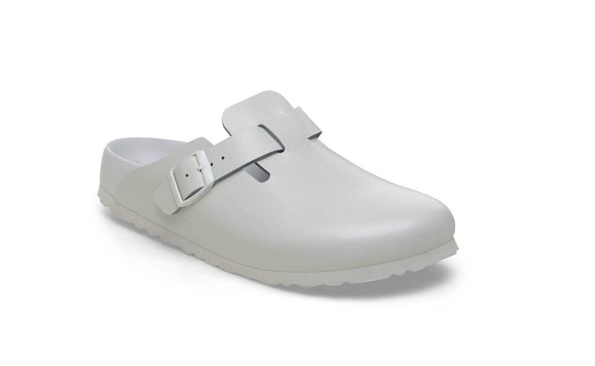 Birkenstock Boston Exquisite Natural Leather Mineral Gray - Mineral, Narrow