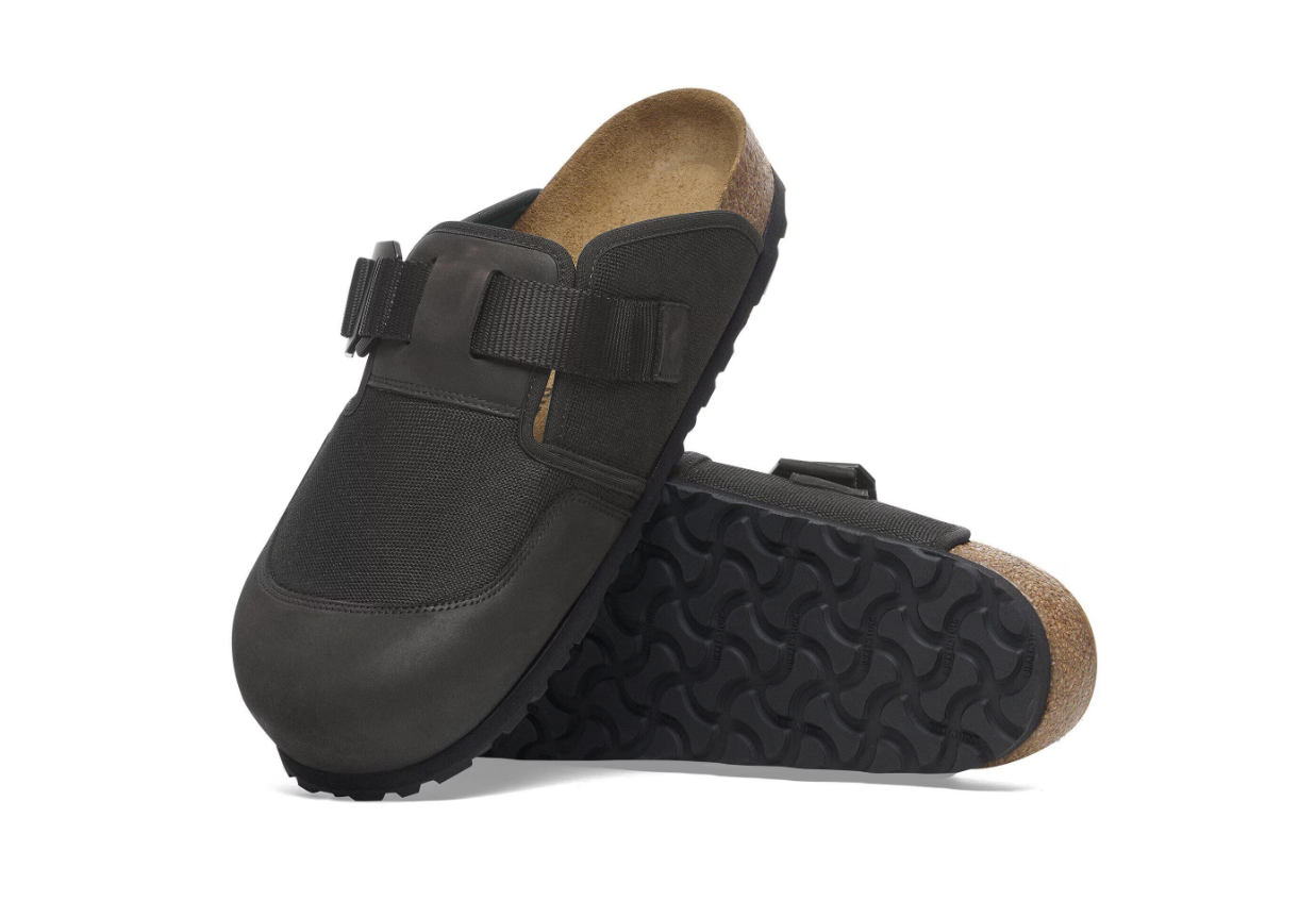 Birkenstock Boston Nova Textile/Leather Black