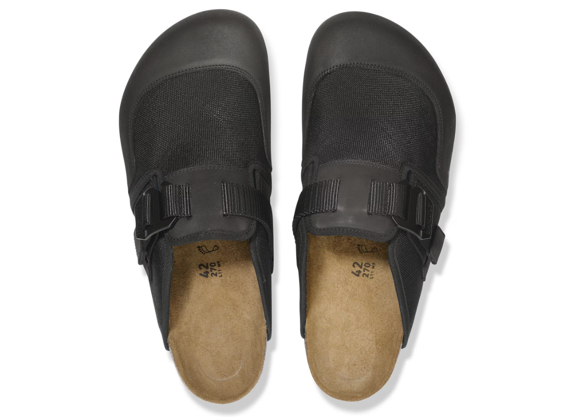 Birkenstock Boston Nova Textile/Leather Black