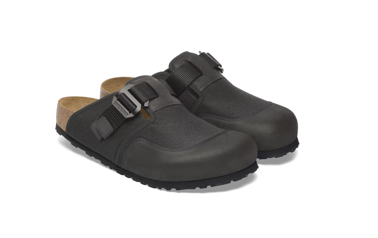 Birkenstock Boston Nova Textile/Leather Black
