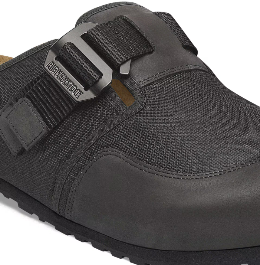 Birkenstock Boston Nova Textile/Leather Black