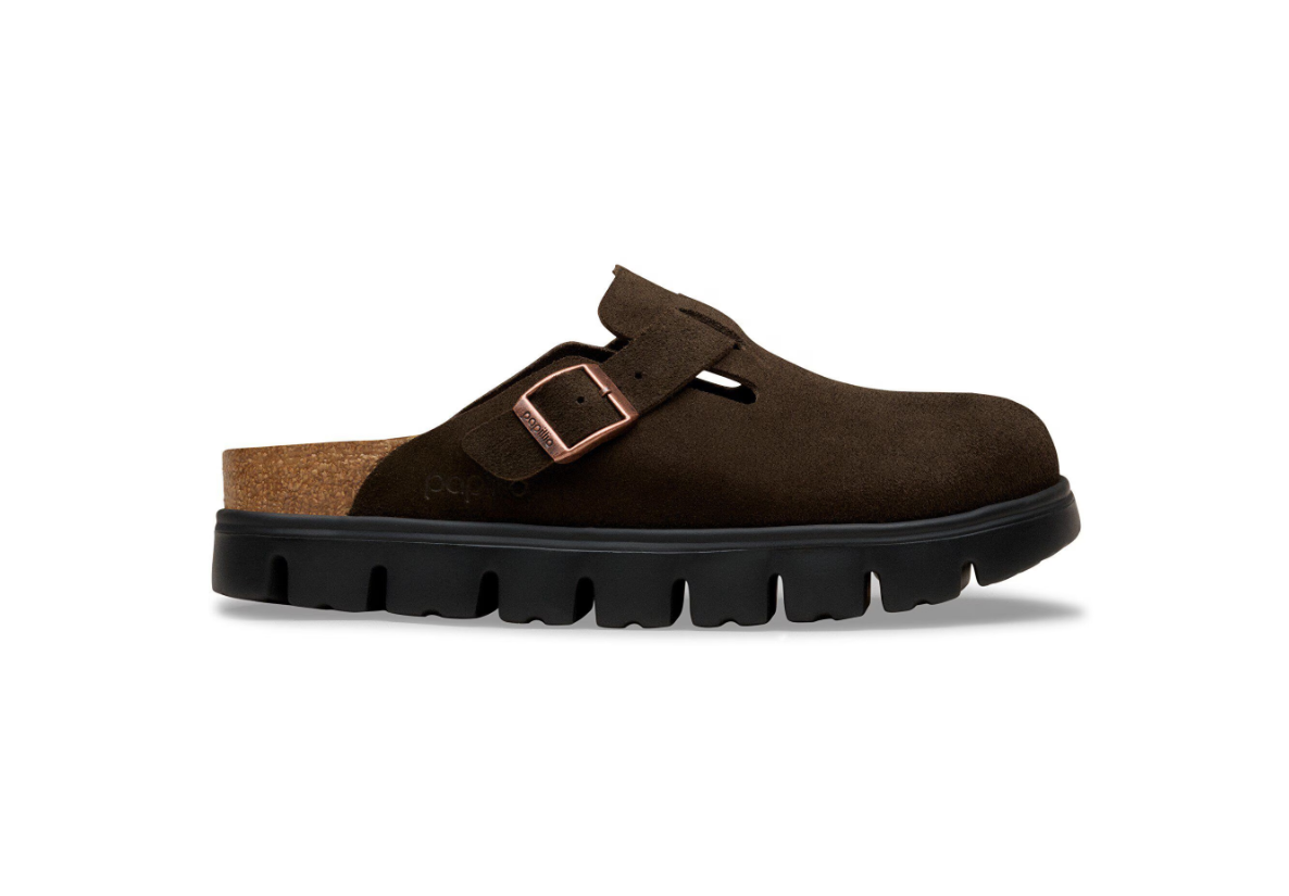 Birkenstock Papillio Boston Chunky Suede Leather Mocca