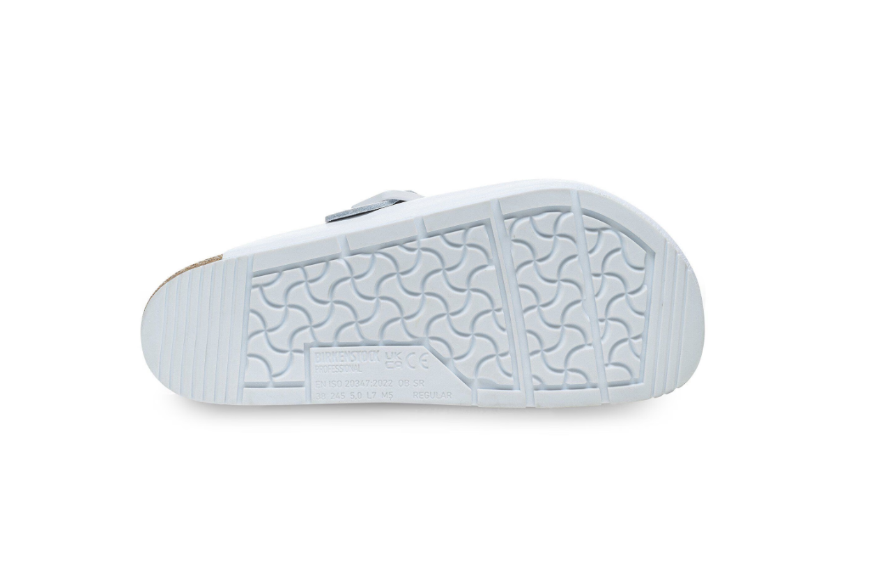 Birkenstock Boston Pro Natural Leather White