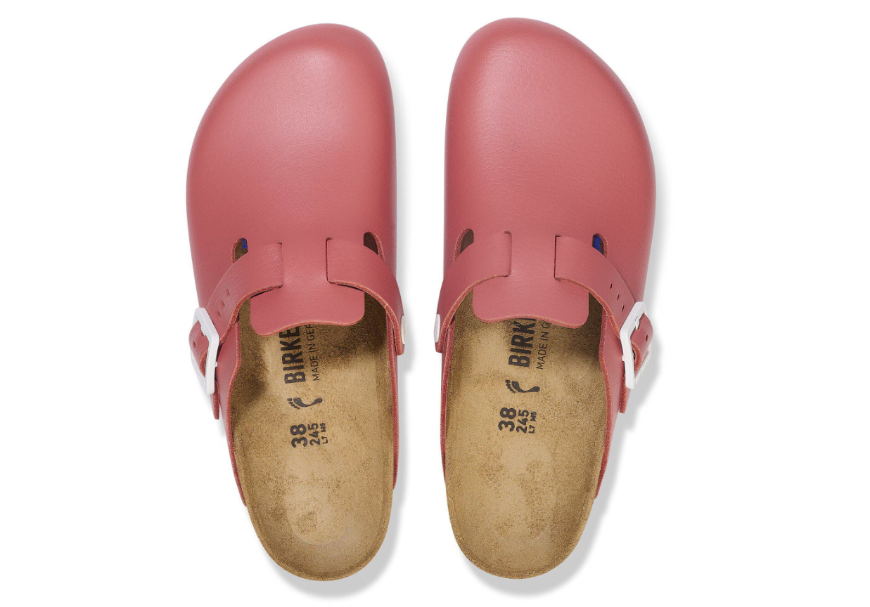 Birkenstock Boston Pro Natural Leather Mars Red