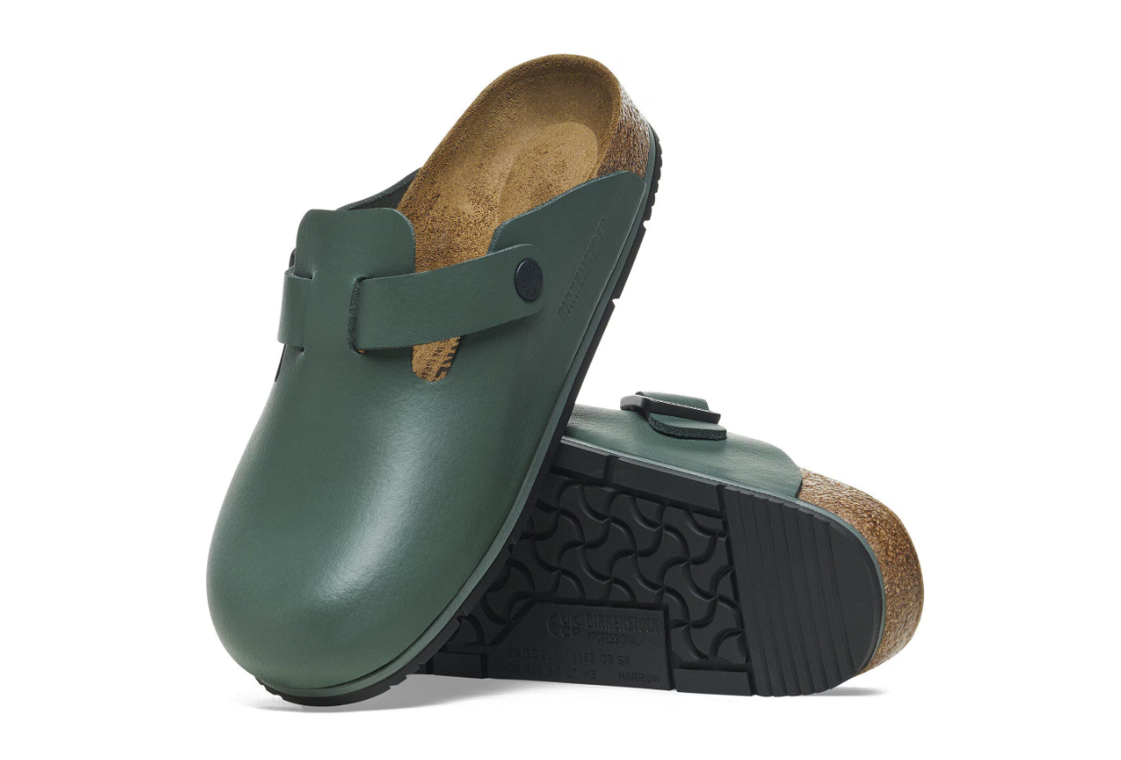 Birkenstock Boston Pro Natural Leather Thyme