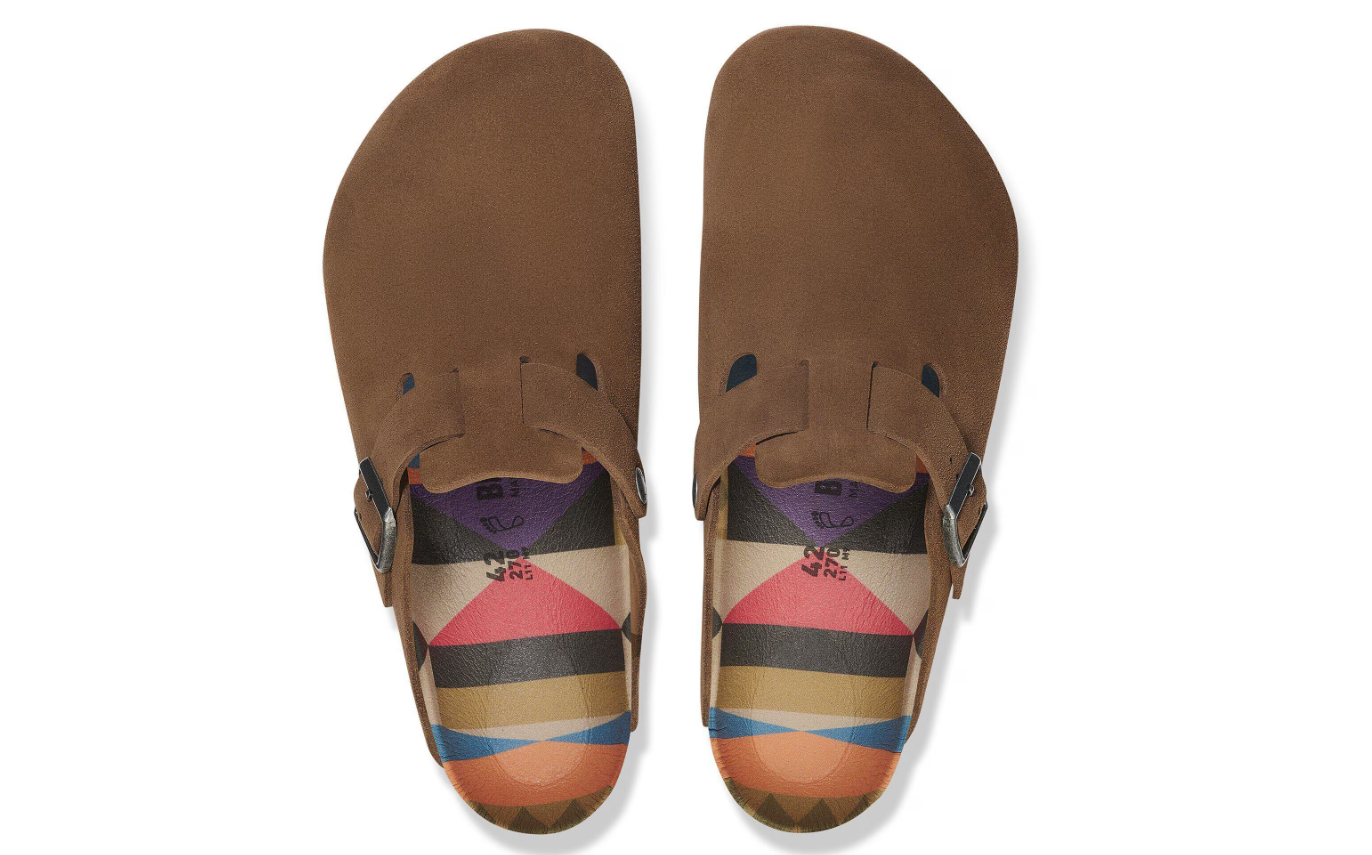 Birkenstock Boston Suede Leather Dark Tea