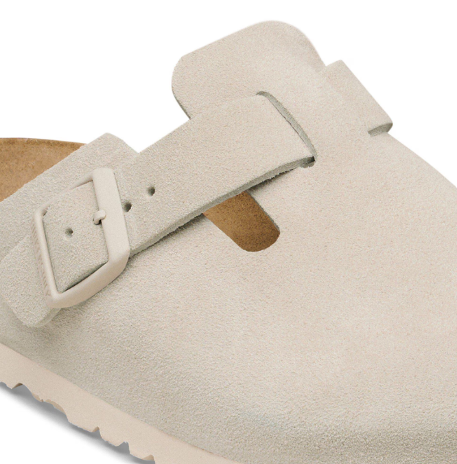 Birkenstock Boston Suede Leather Clog Oyster