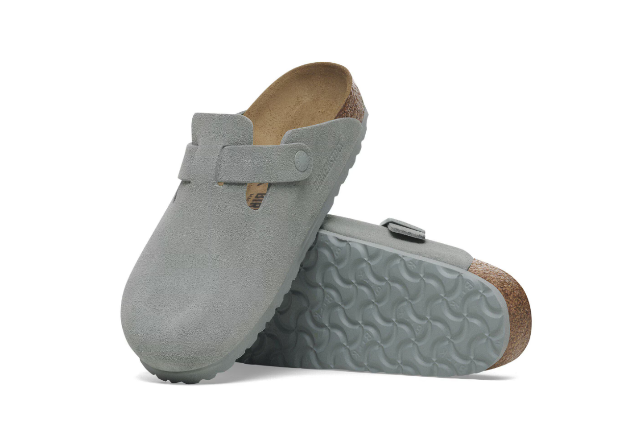 Birkenstock Boston Suede Leather Pure Sage