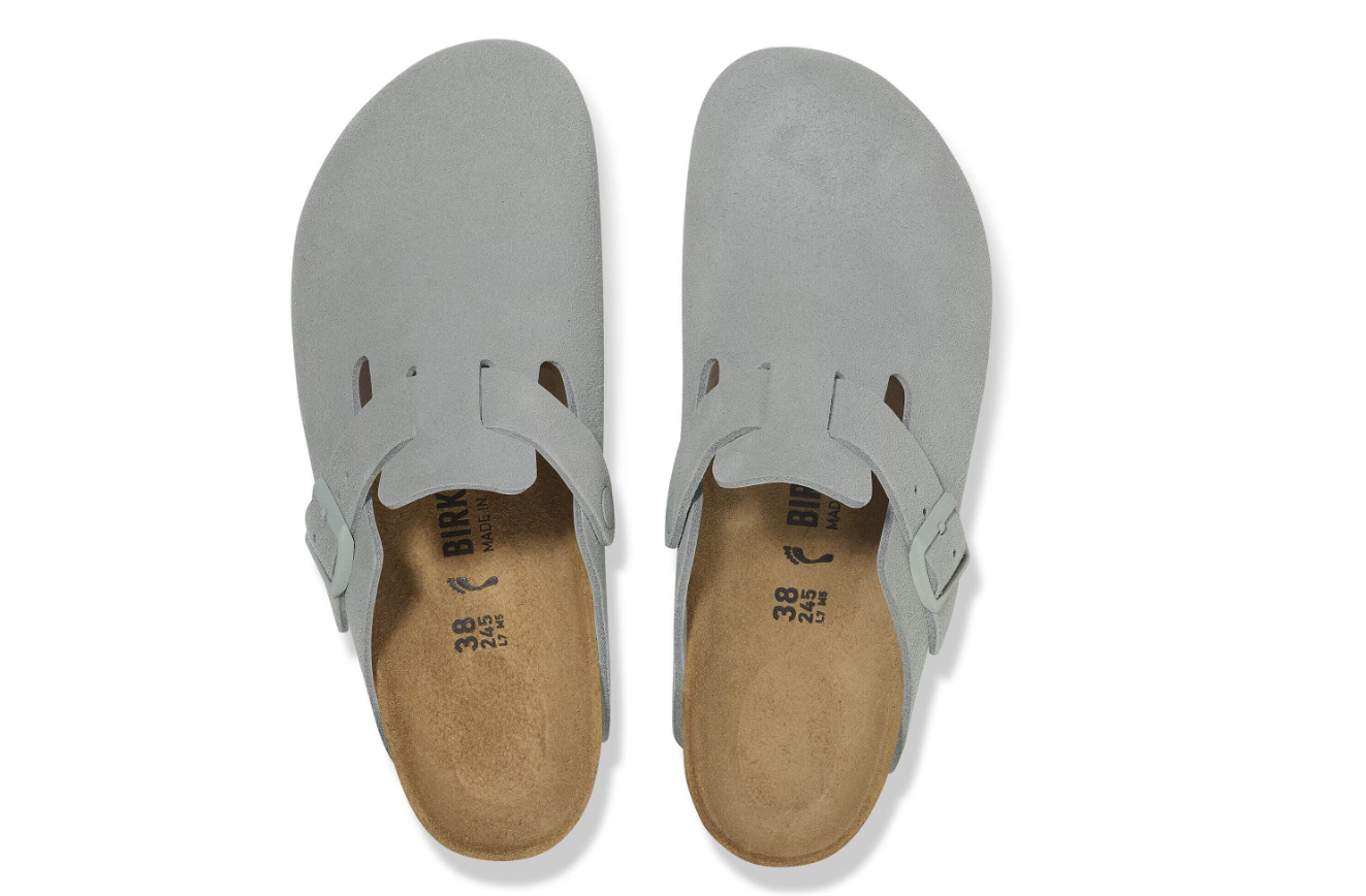 Birkenstock Boston Suede Leather Pure Sage