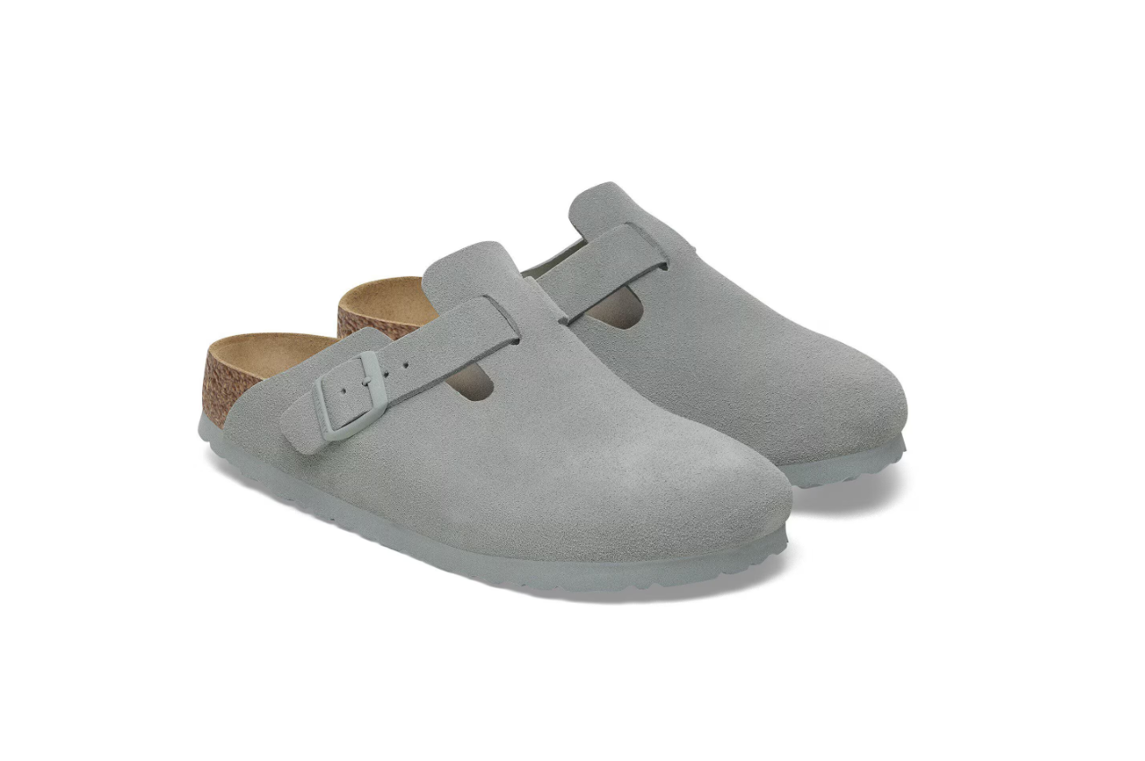 Birkenstock Boston Suede Leather Pure Sage