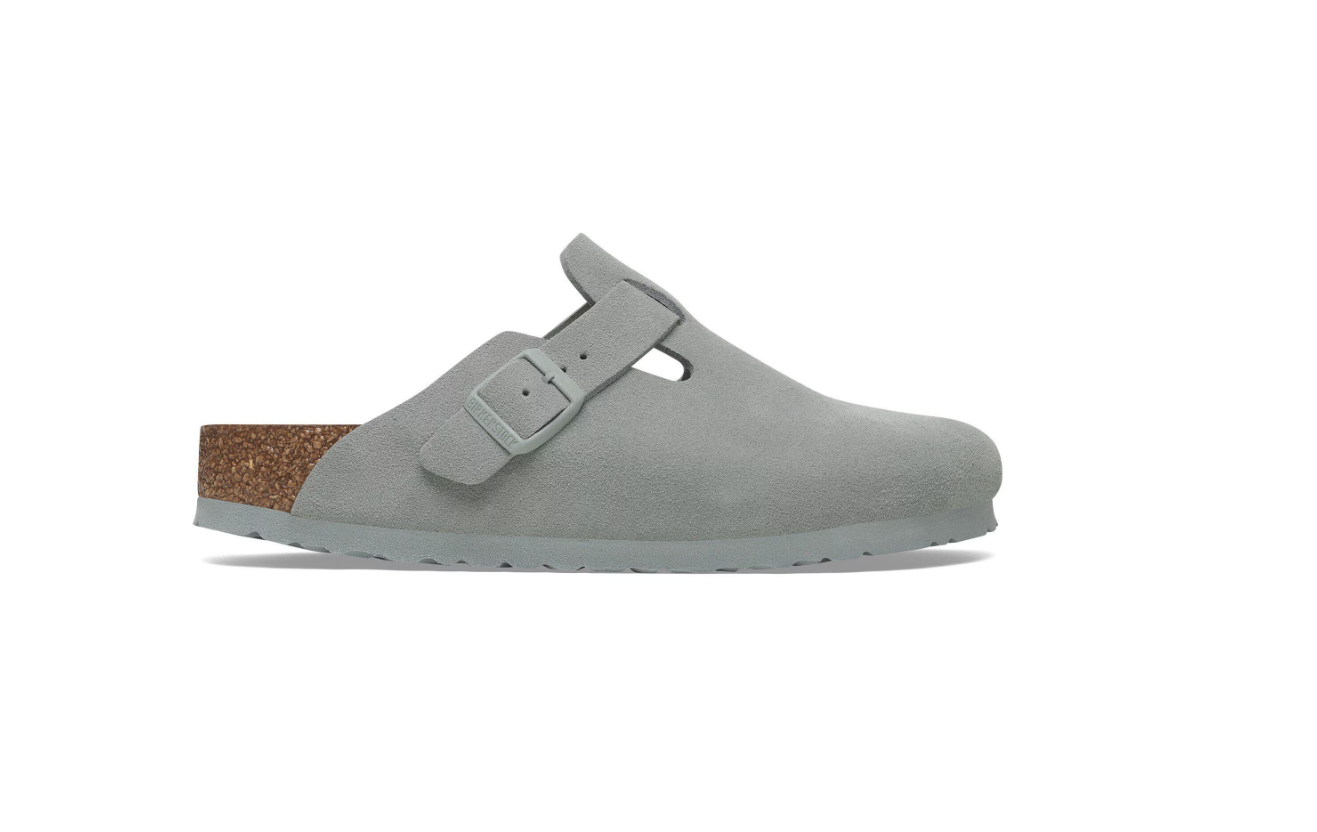 Birkenstock Boston Suede Leather Pure Sage