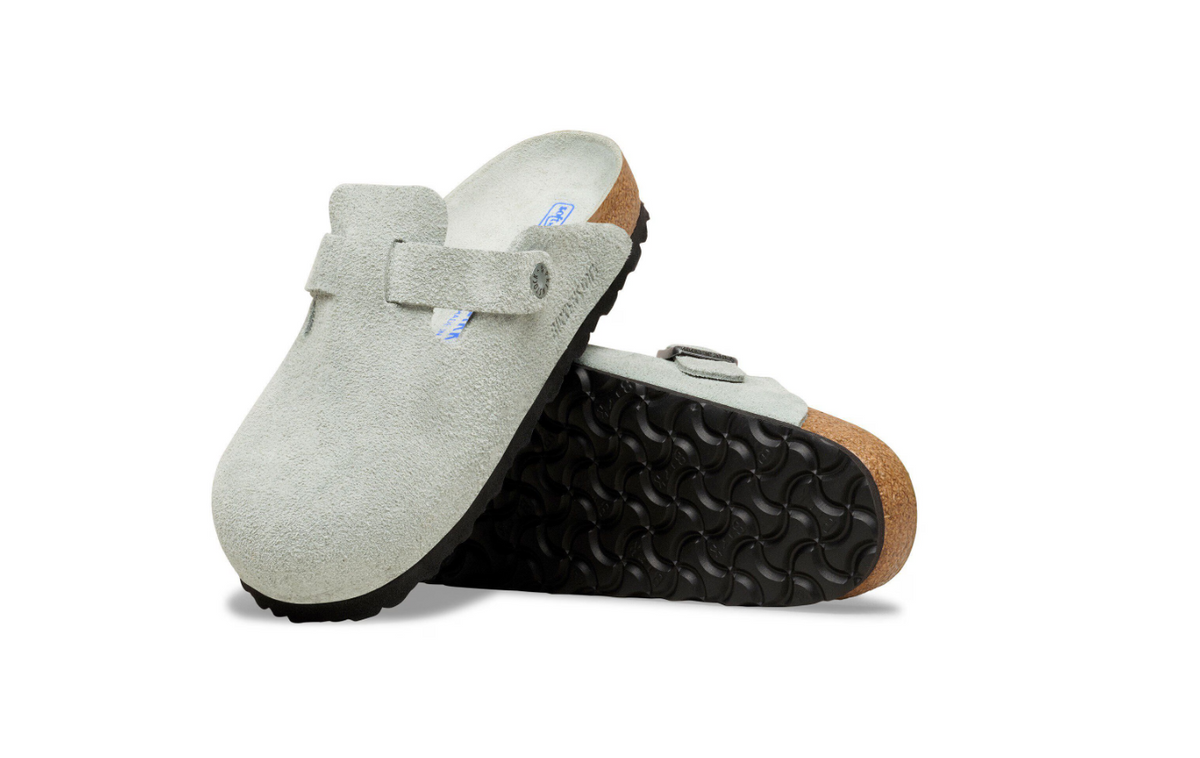 Birkenstock Boston Soft Footbed Suede Pure Sage