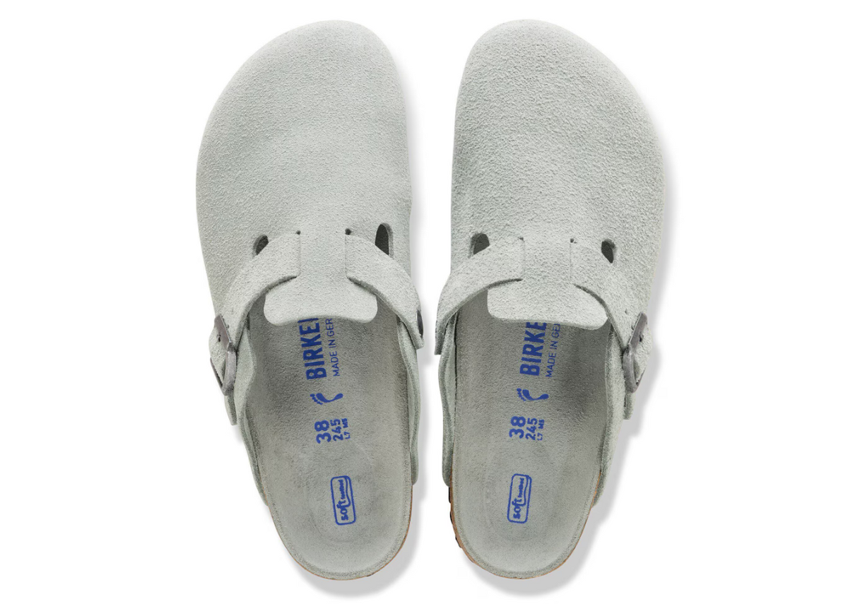 Birkenstock Boston Soft Footbed Suede Pure Sage