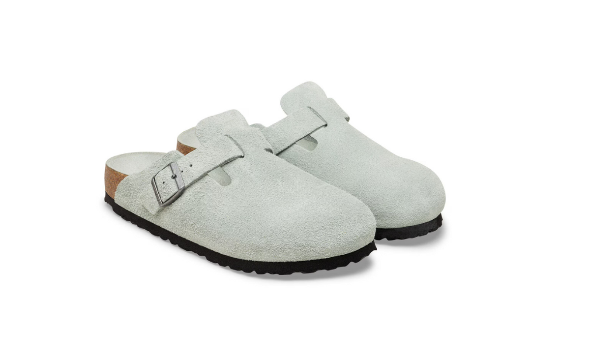 Birkenstock Boston Soft Footbed Suede Pure Sage