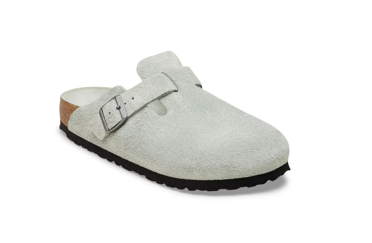 Birkenstock Boston Soft Footbed Suede Pure Sage