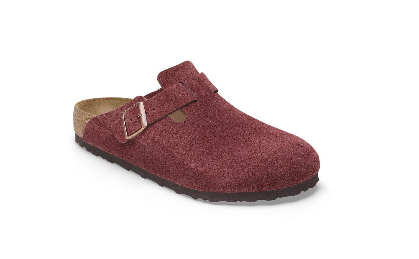 Birkenstock Boston Suede Leather Zinfandel