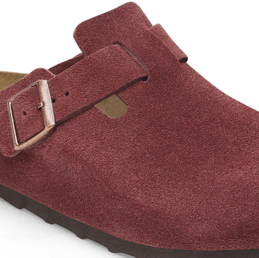 Birkenstock Boston Suede Leather Zinfandel