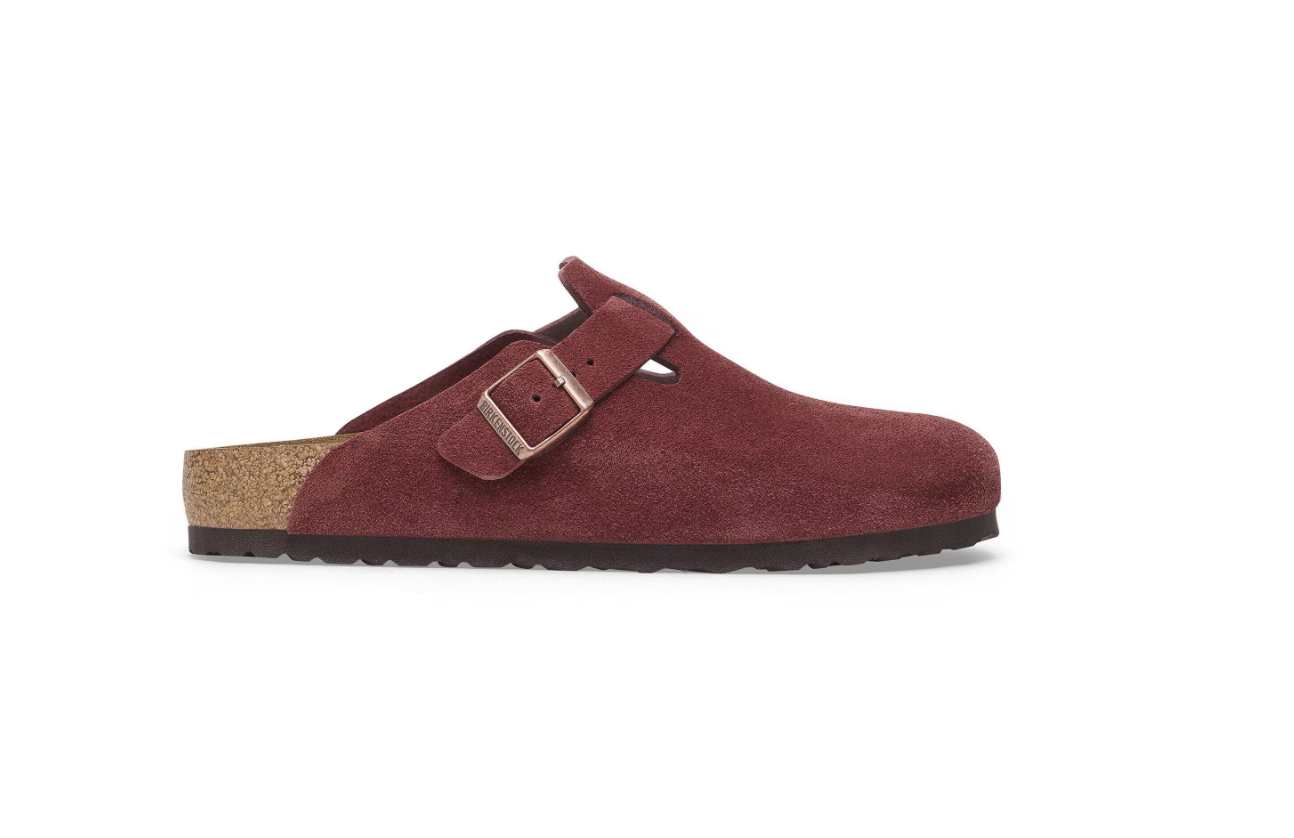 Birkenstock Boston Suede Leather Zinfandel