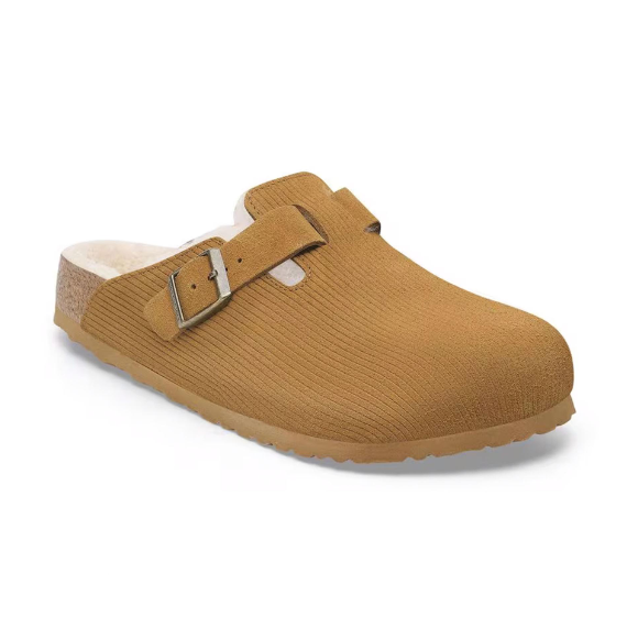 Birkenstock Boston VL Corduroy Teddy Shearling Clog