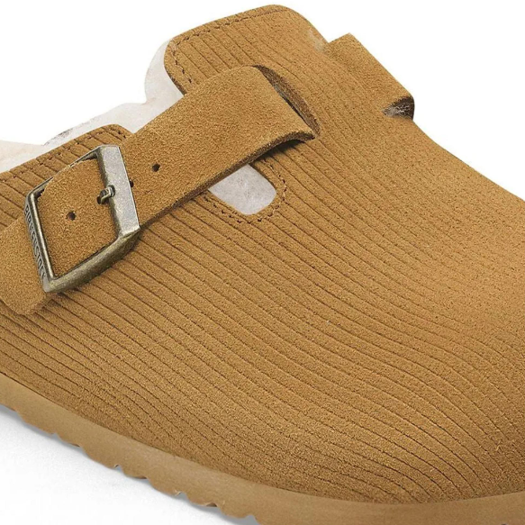 Birkenstock Boston VL Corduroy Teddy Shearling Clog