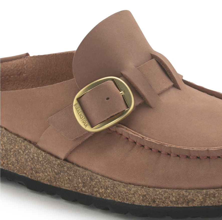 Birkenstock Buckley Nubuck Leather Old Rose Clog - Rose, Narrow