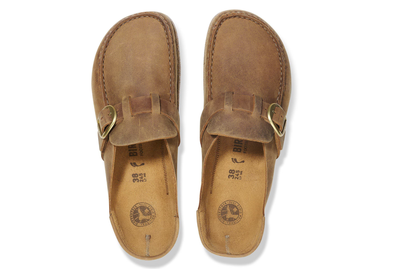 Birkenstock Buckley Oiled Leather Clog Cognac
