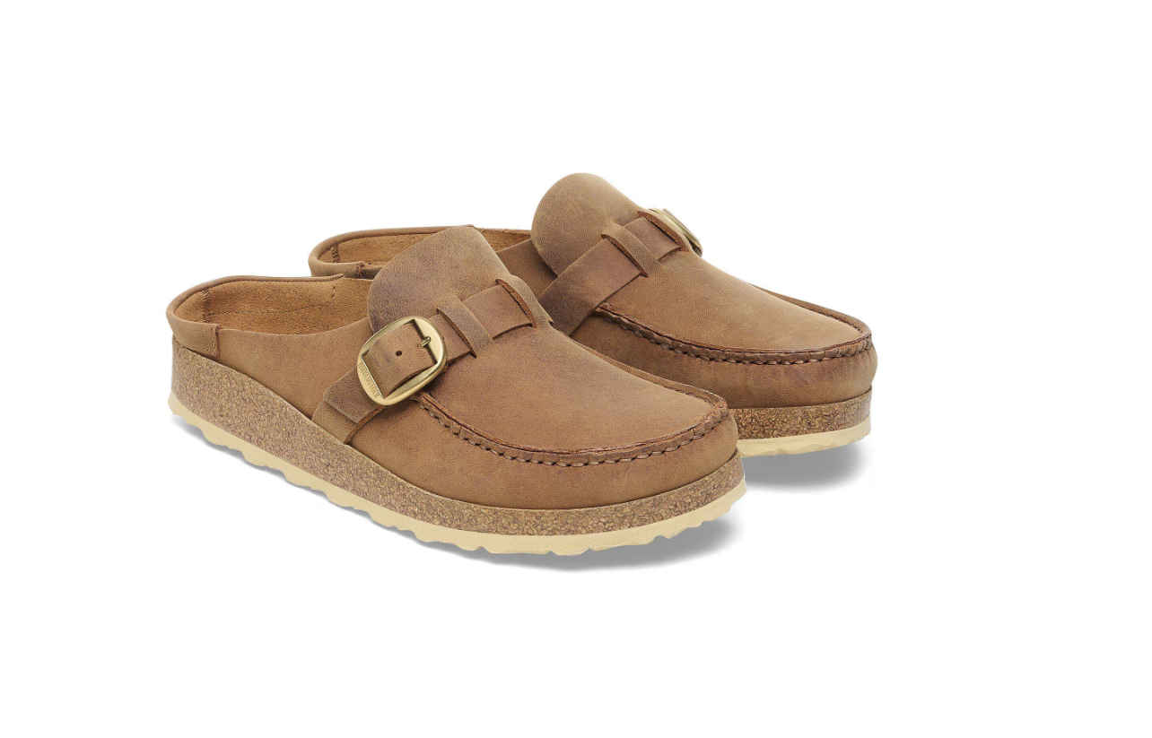 Birkenstock Buckley Oiled Leather Clog Cognac