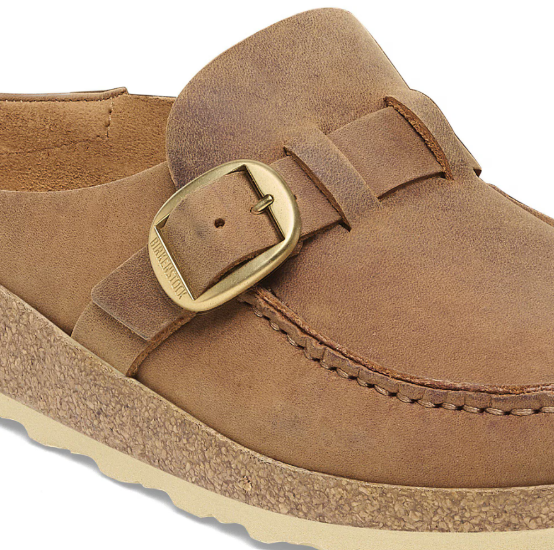 Birkenstock Buckley Oiled Leather Clog Cognac