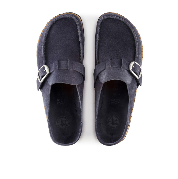 Birkenstock Buckley Suede Leather Navy Clog