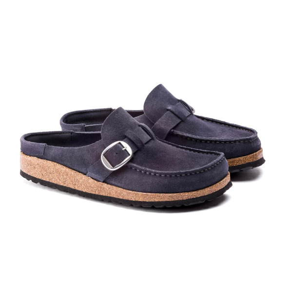 Birkenstock Buckley Suede Leather Navy Clog