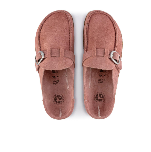 Birkenstock Buckley Suede Leather Pink Clay Narrow