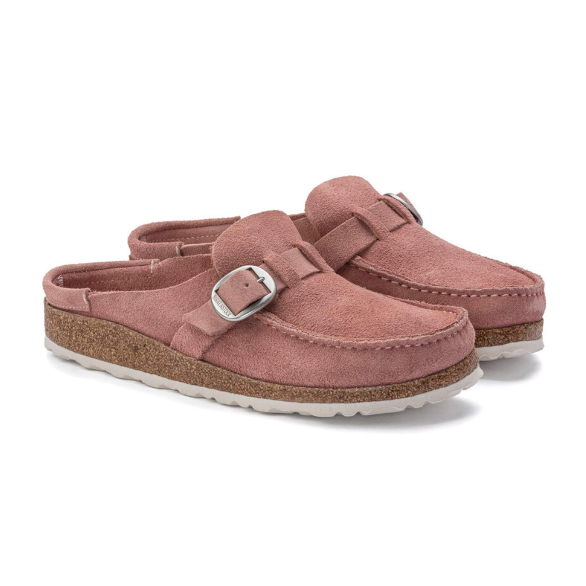 Birkenstock Buckley Suede Leather Pink Clay Narrow