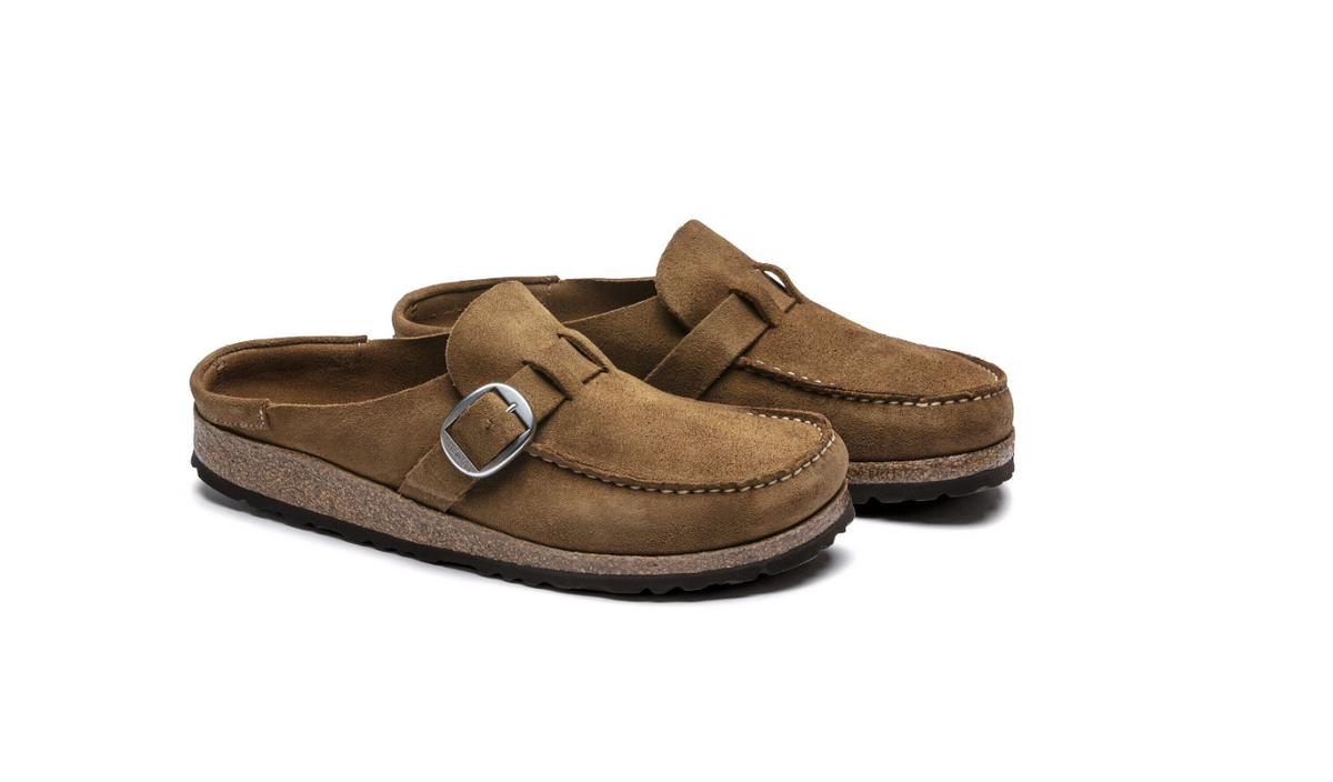 Birkenstock Buckley Suede Leather - Tea, Narrow
