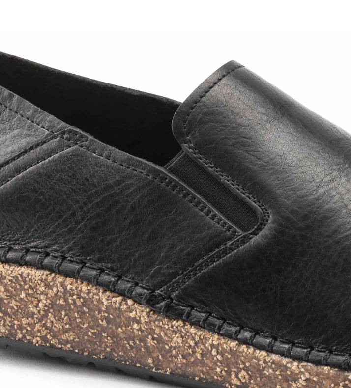 Birkenstock Callan Natural Leather Vintage Wood Black