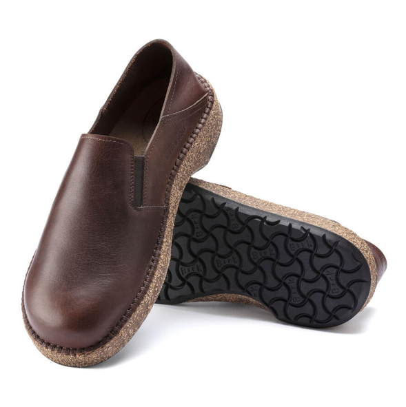 Birkenstock Callan Natural Leather Vintage Wood Roast