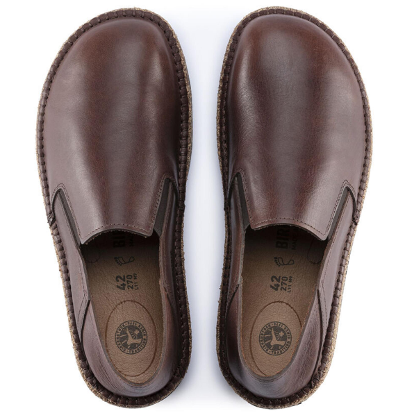 Birkenstock Callan Natural Leather Vintage Wood Roast