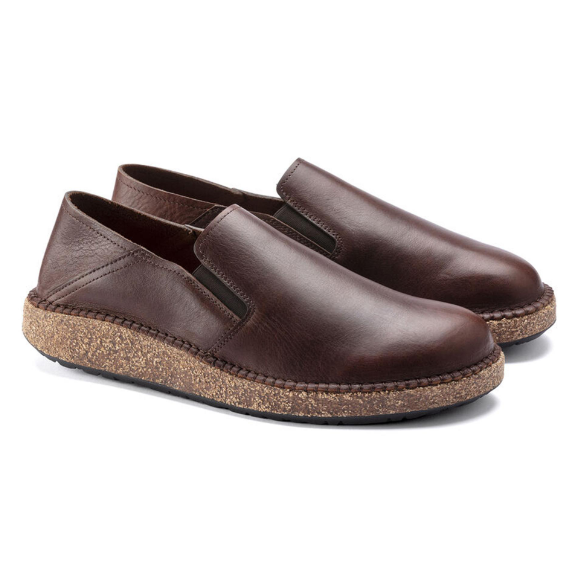 Birkenstock Callan Natural Leather Vintage Wood Roast