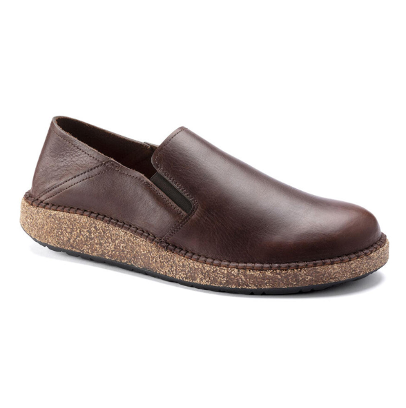 Birkenstock Callan Natural Leather Vintage Wood Roast