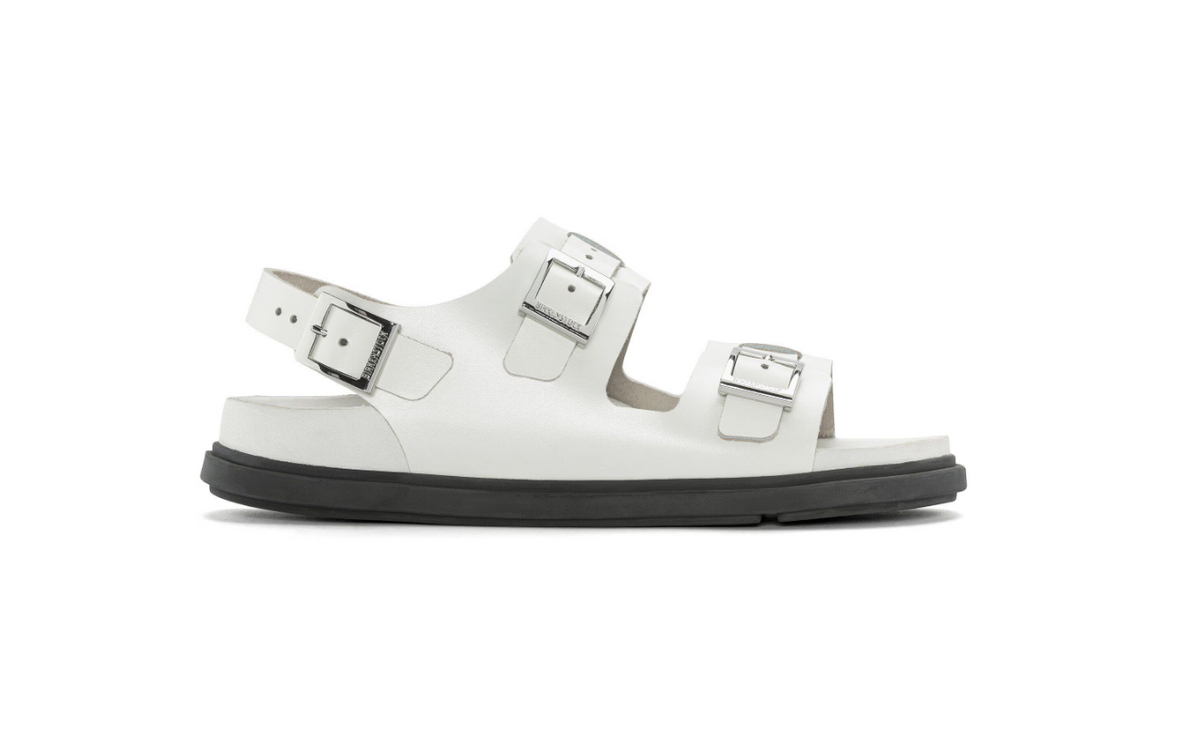 Birkenstock Cannes Natural Leather Exquisite White Sandals