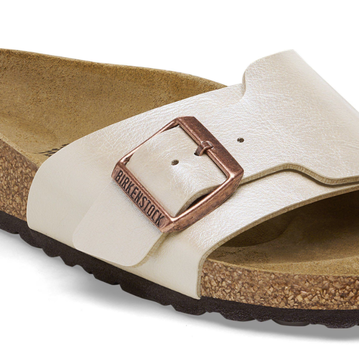 Birkenstock Catalina Birko-Flor Graceful Pearl White Sandals