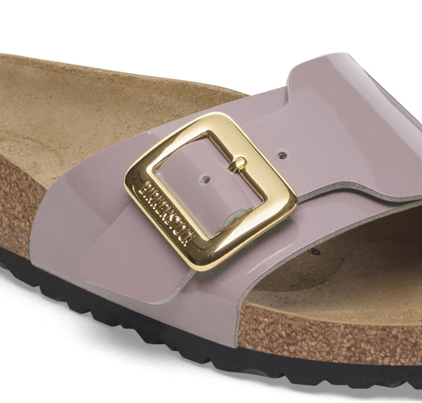 Birkenstock Catalina Cushion Buckle Birko-Flor Patent Faded Purple